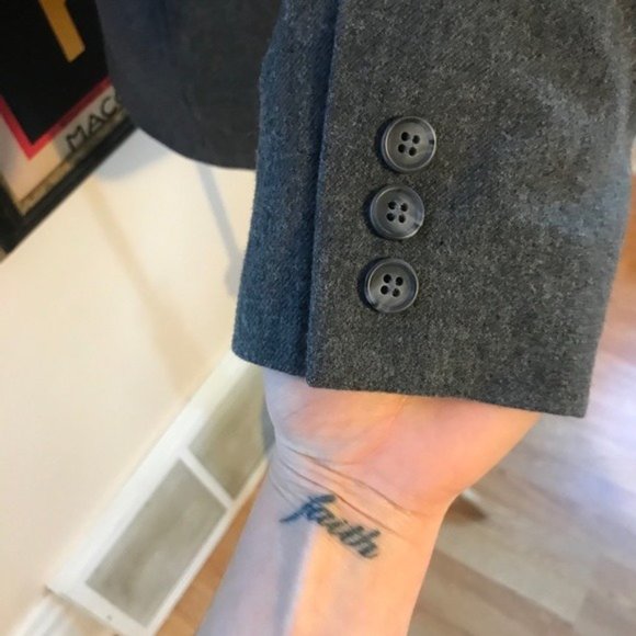 Pendleton: Classic Vintage Gray Virgin Wool One Button Blazer Sz 8P - Picture 7 of 9